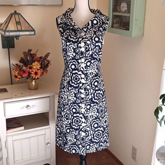 NWT Talbots Stretch Woodcut Twill Dress Career - Picture 1 of 11
